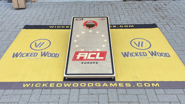 Cornhole Pitching Mats - Set professionale di due tappeti