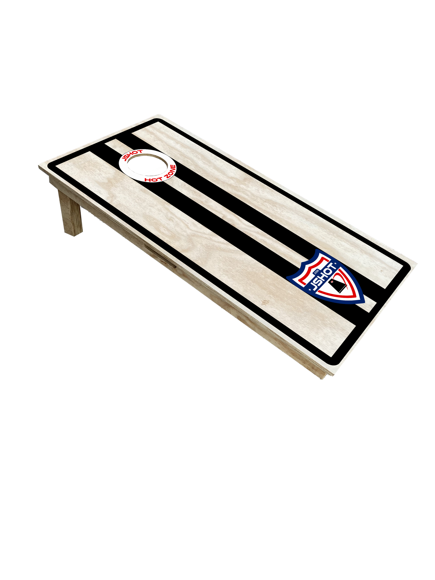Tavola Cornhole Black & White Stripes