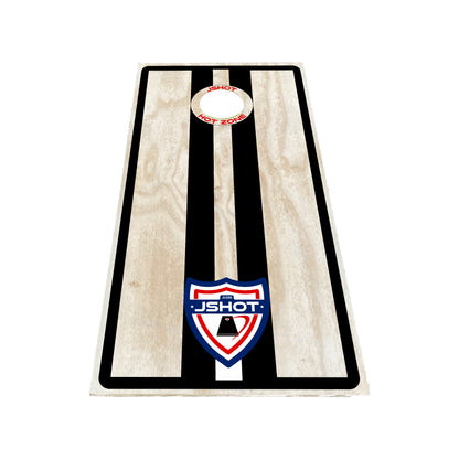 Tavola Cornhole Black & White Stripes